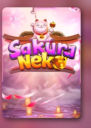 Sakura Neko เกมสล็อตยอดนิยมใน 688PG หน้าปกลายแมวเหมียวใต้ต้นซากุระ